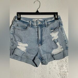Distressed Denim Women's Shorts